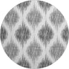 Piper Looms Mayfield Ikat AMF848 Gray Machine Washable Area Rug Round Main Image