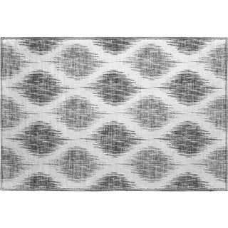 Piper Looms Mayfield Ikat AMF848 Gray Machine Washable Area Rug Scatter Main Image