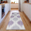 Piper Looms Mayfield Ikat AMF848 Lavender Machine Washable Area Rug Runner Lifestyle Image Feature