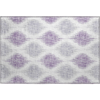 Piper Looms Mayfield Ikat AMF848 Lavender Machine Washable Area Rug Scatter Main Image