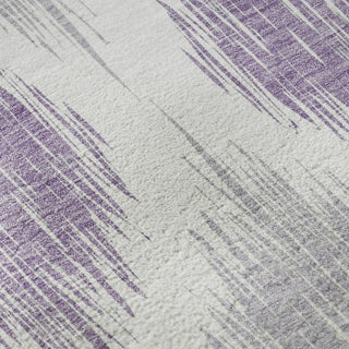 Piper Looms Mayfield Ikat AMF848 Lavender Machine Washable Area Rug Swatch Image