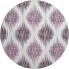 Piper Looms Mayfield Ikat AMF848 Purple Machine Washable Area Rug Round Main Image