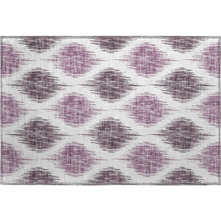 Piper Looms Mayfield Ikat AMF848 Purple Machine Washable Area Rug Scatter Main Image