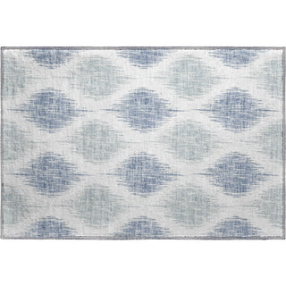 Piper Looms Mayfield Ikat AMF848 Sky Machine Washable Area Rug Scatter Main Image