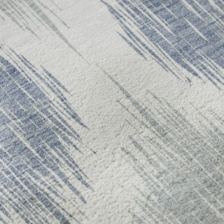 Piper Looms Mayfield Ikat AMF848 Sky Machine Washable Area Rug Swatch Image