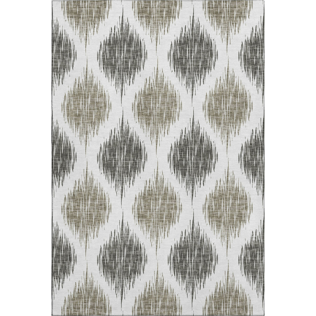Piper Looms Mayfield Ikat AMF848 Taupe Machine Washable Area Rug main image