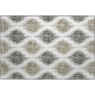 Piper Looms Mayfield Ikat AMF848 Taupe Machine Washable Area Rug Scatter Main Image