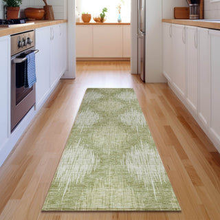 Piper Looms Mayfield Ikat AMF849 Aloe Machine Washable Area Rug Runner Lifestyle Image Feature
