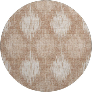 Piper Looms Mayfield Ikat AMF849 Coral Machine Washable Area Rug Round Main Image