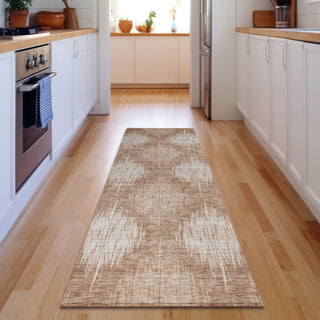 Piper Looms Mayfield Ikat AMF849 Coral Machine Washable Area Rug Runner Lifestyle Image Feature