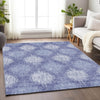 Piper Looms Mayfield Ikat AMF849 Denim Machine Washable Area Rug Lifestyle Image Feature