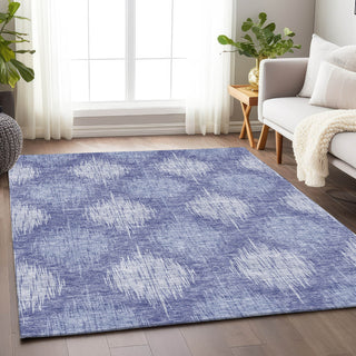 Piper Looms Mayfield Ikat AMF849 Denim Machine Washable Area Rug Lifestyle Image Feature