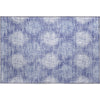 Piper Looms Mayfield Ikat AMF849 Denim Machine Washable Area Rug Scatter Main Image