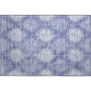 Piper Looms Mayfield Ikat AMF849 Denim Machine Washable Area Rug Scatter Main Image