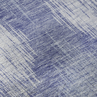 Piper Looms Mayfield Ikat AMF849 Denim Machine Washable Area Rug Swatch Image