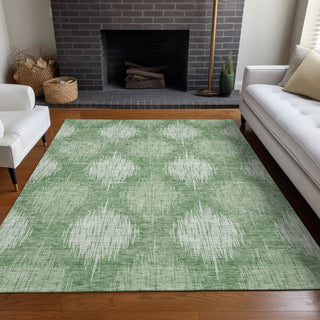 Piper Looms Mayfield Ikat AMF849 Mint Machine Washable Area Rug Lifestyle Image Feature
