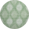 Piper Looms Mayfield Ikat AMF849 Mint Machine Washable Area Rug Round Main Image