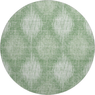 Piper Looms Mayfield Ikat AMF849 Mint Machine Washable Area Rug Round Main Image