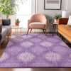 Piper Looms Mayfield Ikat AMF849 Plum Machine Washable Area Rug Lifestyle Image Feature