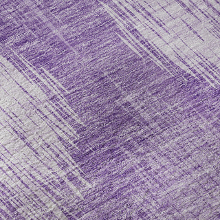 Piper Looms Mayfield Ikat AMF849 Plum Machine Washable Area Rug Swatch Image