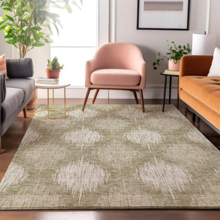 Piper Looms Mayfield Ikat AMF849 Taupe Machine Washable Area Rug Lifestyle Image Feature