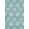 Piper Looms Mayfield Ikat AMF849 Teal Machine Washable Area Rug main image