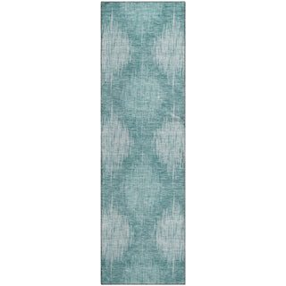 Piper Looms Mayfield Ikat AMF849 Teal Machine Washable Area Rug Runner Main Image