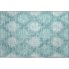 Piper Looms Mayfield Ikat AMF849 Teal Machine Washable Area Rug Scatter Main Image
