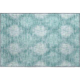 Piper Looms Mayfield Ikat AMF849 Teal Machine Washable Area Rug Scatter Main Image