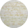 Piper Looms Mayfield Stripes AMF850 Gold Machine Washable Area Rug Round Main Image