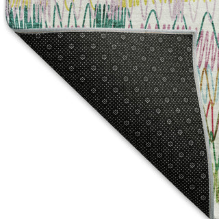 Piper Looms Mayfield Stripes AMF850 Green Machine Washable Area Rug Backing Image
