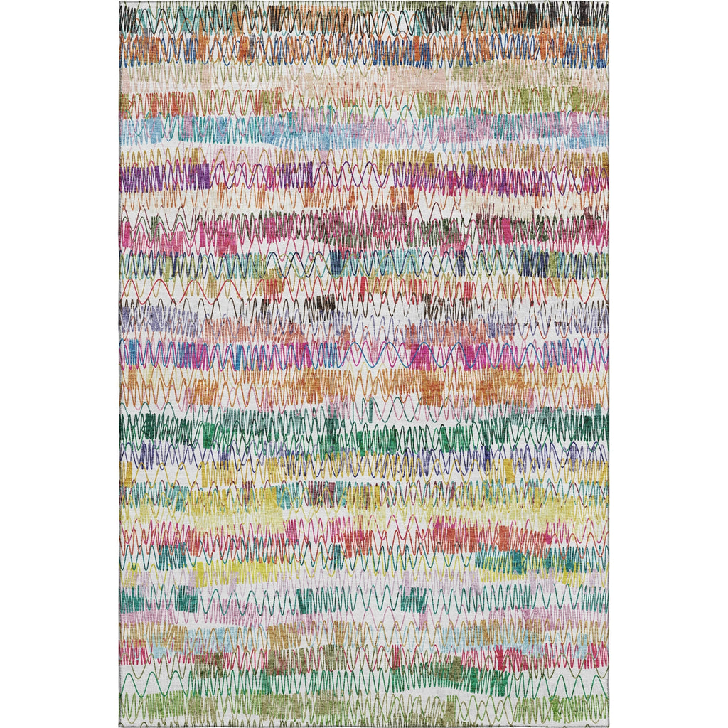 Piper Looms Mayfield Stripes AMF850 Green Machine Washable Area Rug main image