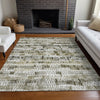 Piper Looms Mayfield Stripes AMF850 Taupe Machine Washable Area Rug Lifestyle Image Feature
