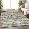 Piper Looms Mayfield Stripes AMF850 Taupe Machine Washable Area Rug Lifestyle Image Feature