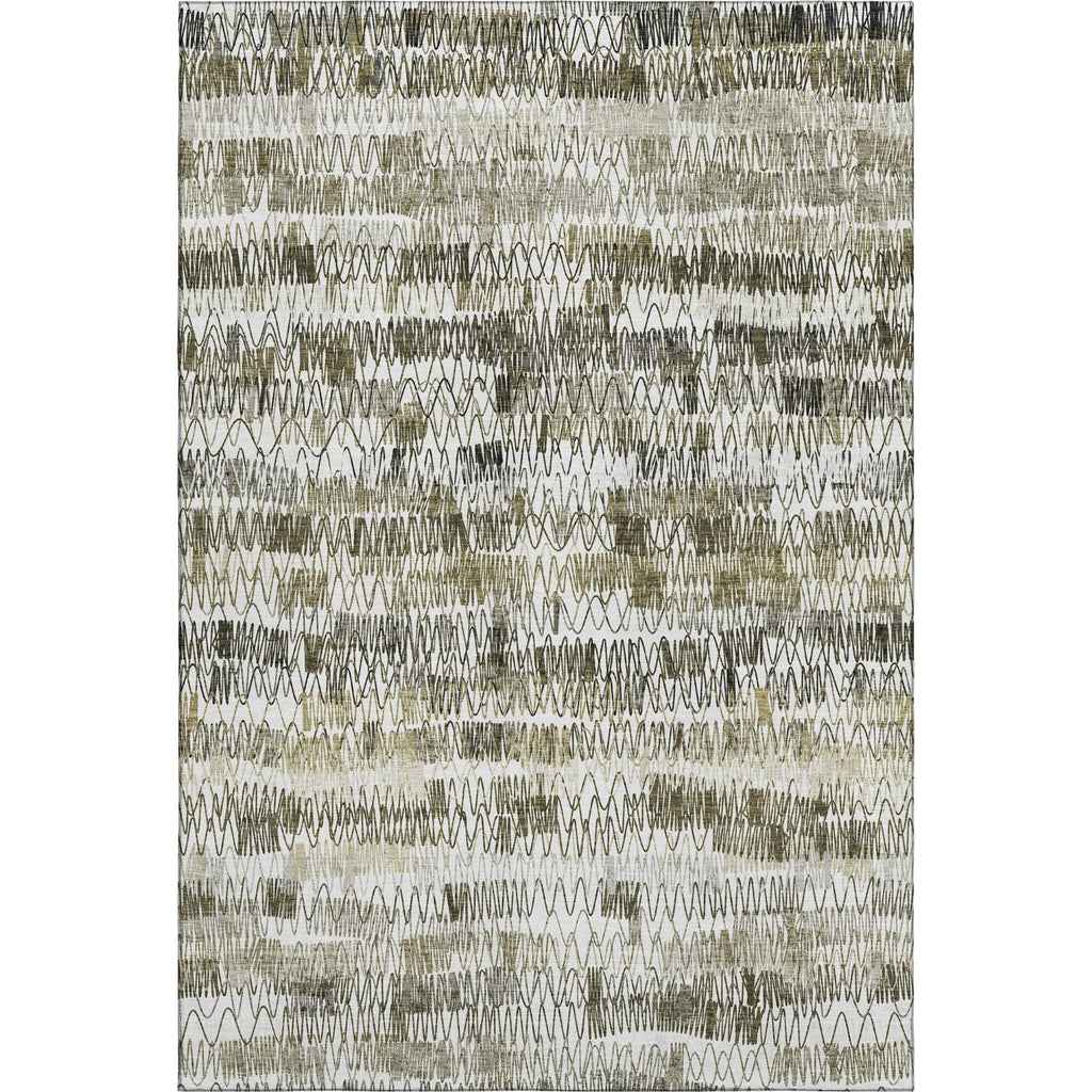 Piper Looms Mayfield Stripes AMF850 Taupe Machine Washable Area Rug main image