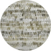 Piper Looms Mayfield Stripes AMF850 Taupe Machine Washable Area Rug Round Main Image
