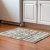 Piper Looms Mayfield Stripes AMF850 Taupe Machine Washable Area Rug Scatter Lifestyle Image Feature