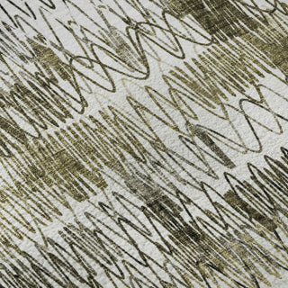 Piper Looms Mayfield Stripes AMF850 Taupe Machine Washable Area Rug Swatch Image