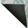 Piper Looms Mayfield Geometric AMF851 Aqua Machine Washable Area Rug Backing Image