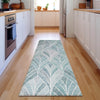 Piper Looms Mayfield Geometric AMF851 Aqua Machine Washable Area Rug Runner Lifestyle Image Feature