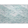 Piper Looms Mayfield Geometric AMF851 Aqua Machine Washable Area Rug Scatter Main Image