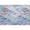 Piper Looms Mayfield Geometric AMF851 Blue Machine Washable Area Rug Scatter Main Image