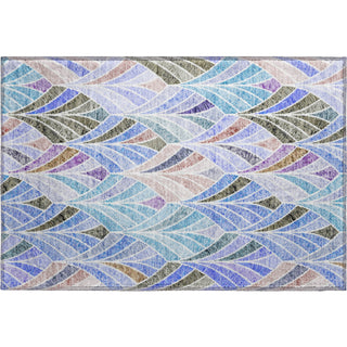 Piper Looms Mayfield Geometric AMF851 Blue Machine Washable Area Rug Scatter Main Image