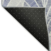 Piper Looms Mayfield Geometric AMF851 Denim Machine Washable Area Rug Backing Image