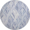 Piper Looms Mayfield Geometric AMF851 Denim Machine Washable Area Rug Round Main Image