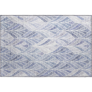 Piper Looms Mayfield Geometric AMF851 Denim Machine Washable Area Rug Scatter Main Image