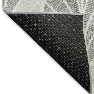 Piper Looms Mayfield Geometric AMF851 Gray Machine Washable Area Rug Backing Image