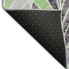 Piper Looms Mayfield Geometric AMF851 Green Machine Washable Area Rug Backing Image
