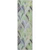 Piper Looms Mayfield Geometric AMF851 Green Machine Washable Area Rug Runner Main Image