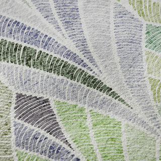 Piper Looms Mayfield Geometric AMF851 Green Machine Washable Area Rug Swatch Image